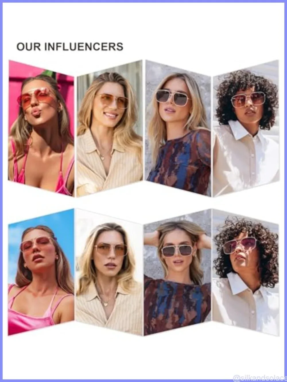 Square Aviator Sunglasses UV400 Metal Frame Full Frame Unisex